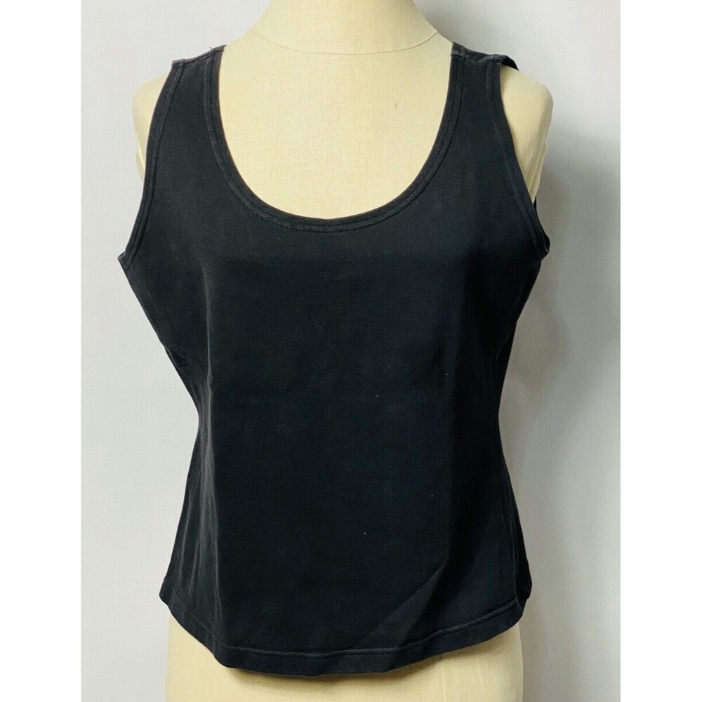 Vintage Claudia D  Tank Top L Black  Stretch